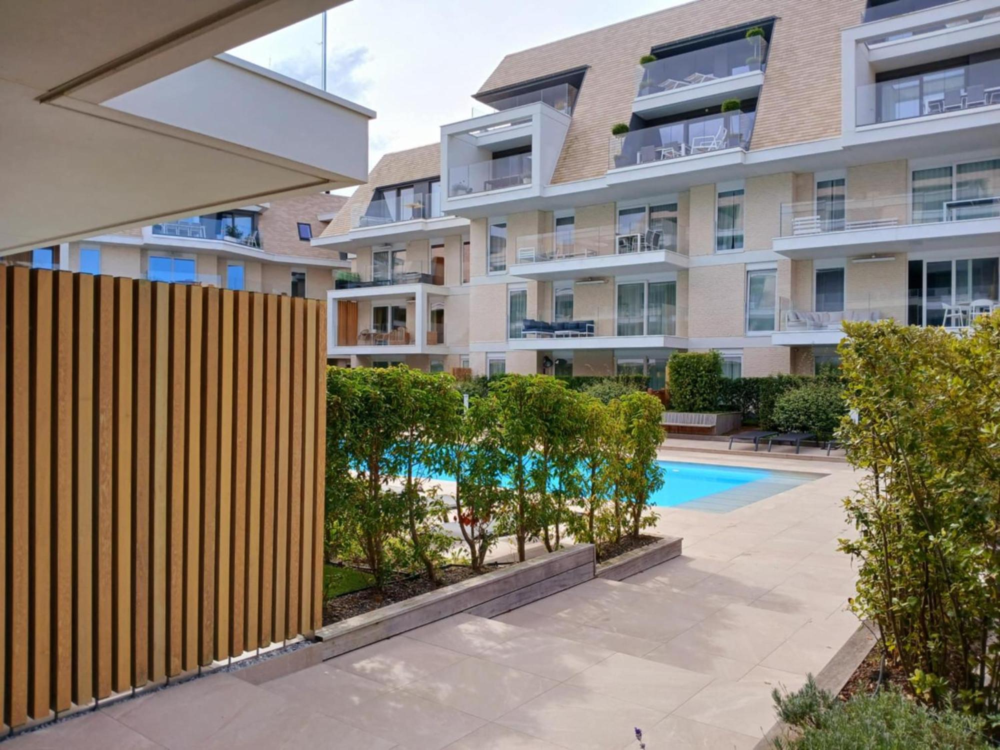 Villa Creole 0308 Luxe Appartement Met Verwarmd Zwembad Nieuwpoort Jachthaven Exterior foto